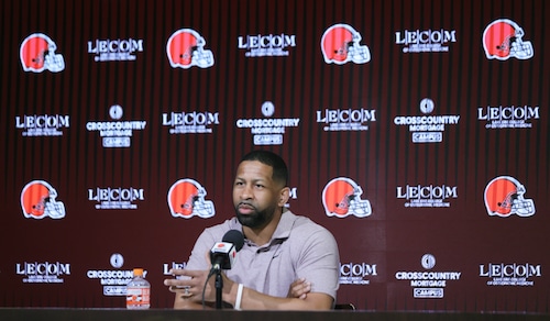 Cleveland Browns GM Andrew Berry covers NFL Draft questions, April 18, 2024