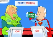 President Biden didn't come off super in command against Donald Trump's super string of lies in the first 2024 Presidential Debate on CNN.