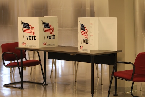 Setting up for in-person voting