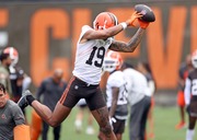 Browns second-year receiver Cedric Tillman earned high praise for his work this spring.