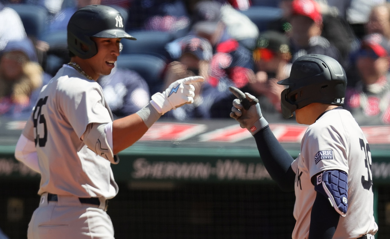 Cleveland Guardians battle the New York Yankees at Progress Field in game one of a split double header