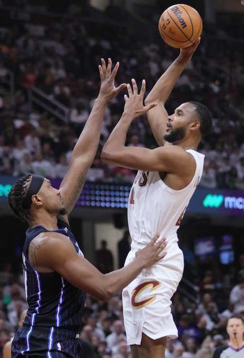 Cleveland Cavaliers battle the Orlando Magic in game one of the NBA playoffs