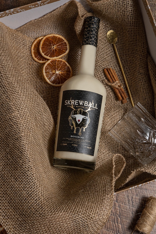 Skrewball Whiskey eggnog