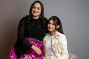 Lily Gladstone, left, and Isabel Deroy-Olson pose for a portrait to promote the film "Fancy Dance" on Sunday, June 16, 2024, in New York. (Photo by Matt Licari/Invision/AP)