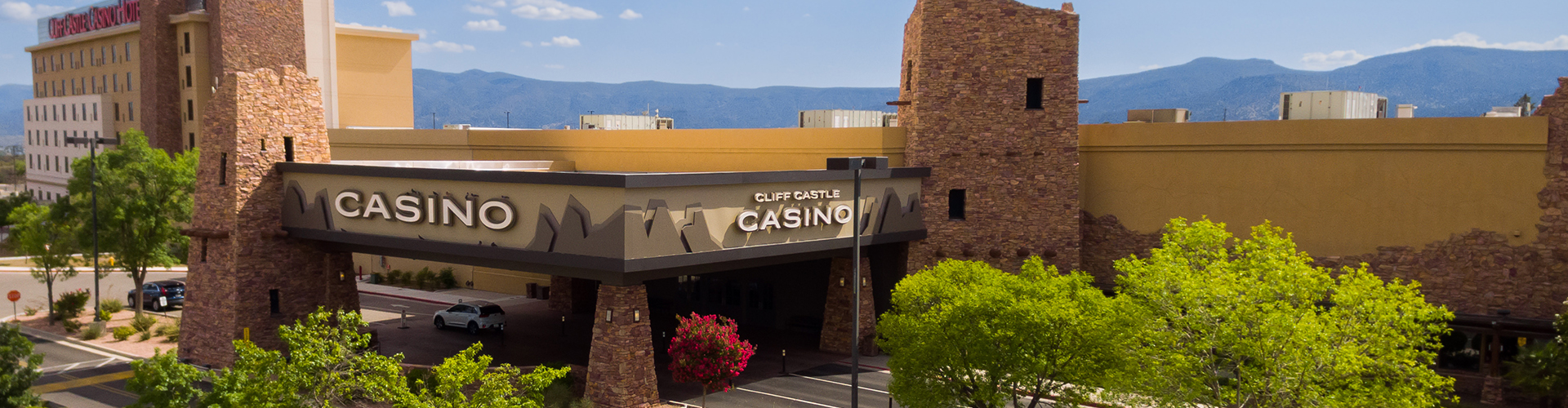 Exterior Shot, Daytime Above, Cliff Castle Casino