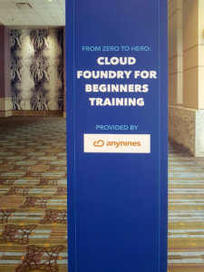 anynines on “From Zero to Hero Training” at Cloud Foundry Summit