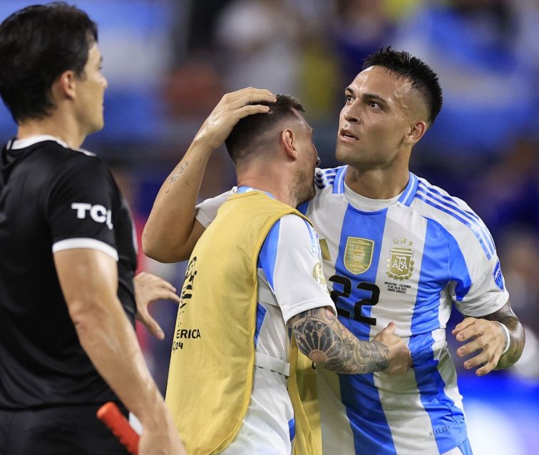 Lautaro Martínez marcou o gol do título da Argentina 