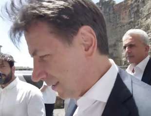 GIUSEPPE CONTE PRIMA DELL INCONTRO CON BEPPE GRILLO ALL HOTEL FORUM