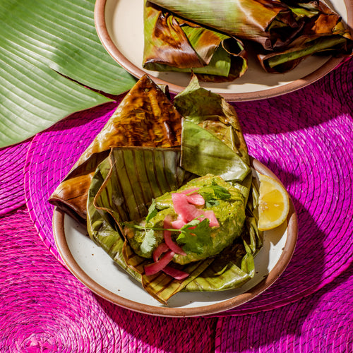 Asha's Moringa Coconut Fish in Banana Leaves