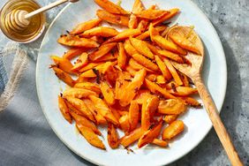 a recipe photo of the Hot Honey Parmesan Carrots