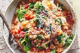 Kale & Lentil Stew with Mashed Potatoes