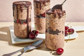 a recipe photo of the Black Forest Overnight Oats