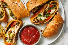 Pepper, Pesto & Spinach Stromboli