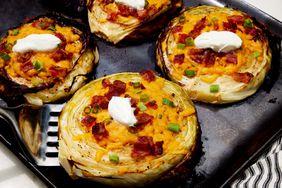 a recipe photo of the Loaded Cabbage Steaks