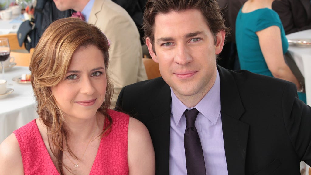 Jenna Fischer and John Krasinski