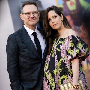 Christian Slater and Brittany Lopez attend the Los Angeles Premiere of Netflix's "UNFROSTED" at The Egyptian Theatre Hollywood on April 30, 2024 in Los Angeles, California