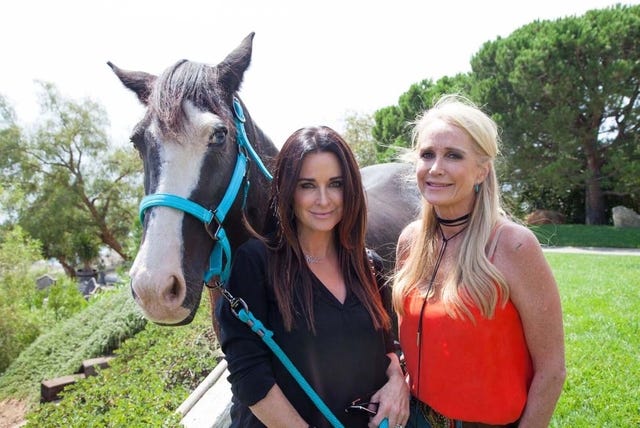 Kyle and Kim Richards at Skydog Sanctuary's Malibu Ranch