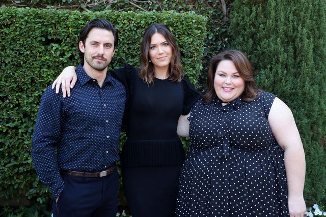 Milo Ventimiglia, Mandy Moore, Chrissy Metz at The Rape Foundation brunch