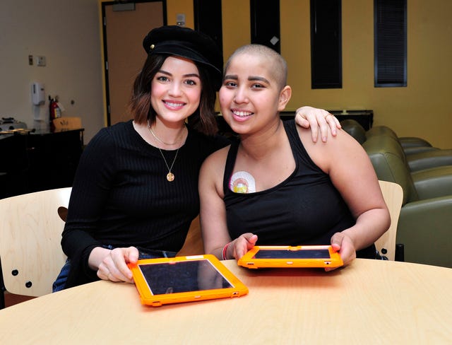 Lucy Hale at Children's Hospital LA