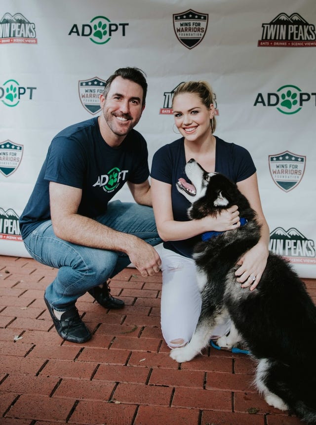 Kate Upton and Justin Verlander's Grand Slam Adoption Event in Houston, Texas on Sept. 2.