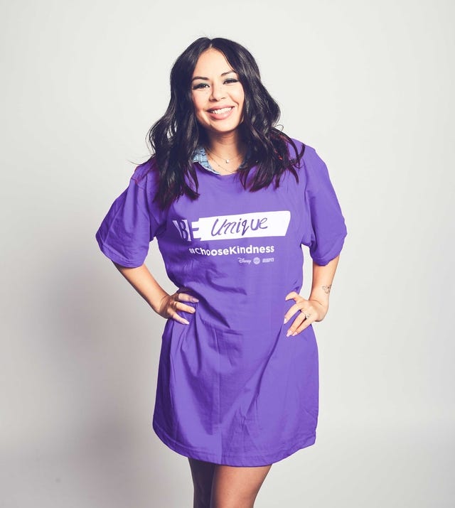 Janel Parrish promotes Disney's 'Choose Kindness' anti-bullying PSA campaign