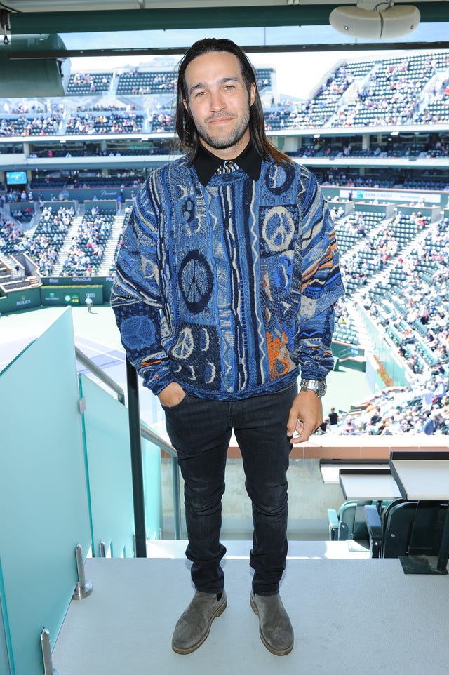 Pete Wentz at tennis event