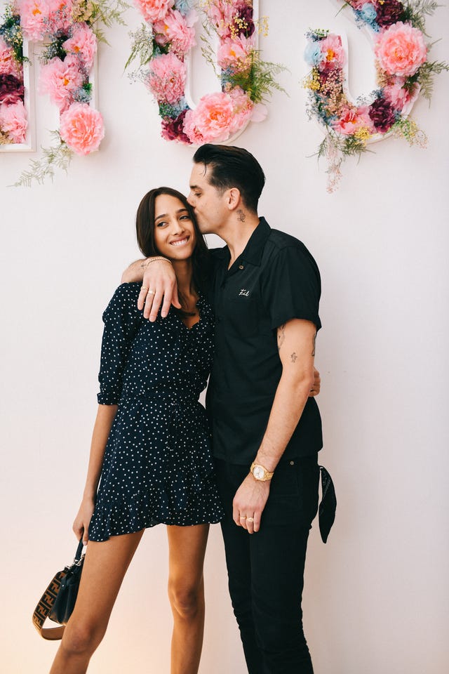 G-Eazy and Yasmin Wijnaldum at nyc popup on may 22