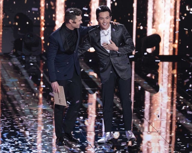 Ryan Seacrest and Laine Hardy on 'American Idol' Season 17 finale.