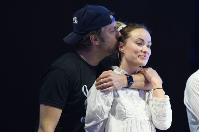 Jason Sudeikis and Olivia Wilde at Big Slick Weekend