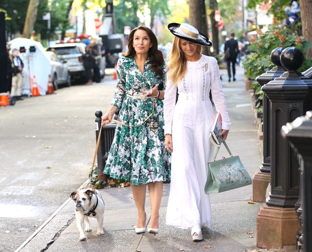 Kristin Davis and Sarah Jessica Parker