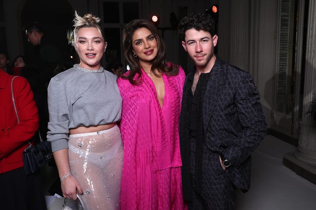 Florence Pugh, Priyanka Chopra and Nick Jonas