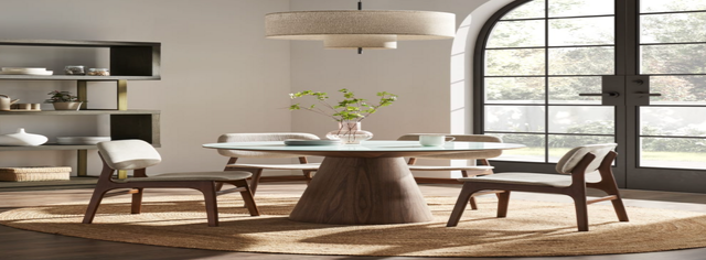 Theo Dining Table with 4 Joshua Chairs