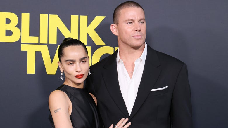 Channing Tatum and Zoë Kravitz Color-Coordinate for ‘Blink Twice’ Premiere