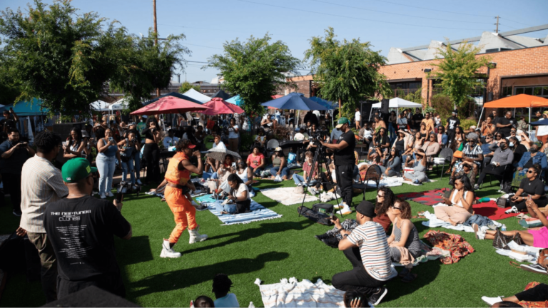 The audience at a well-attended event