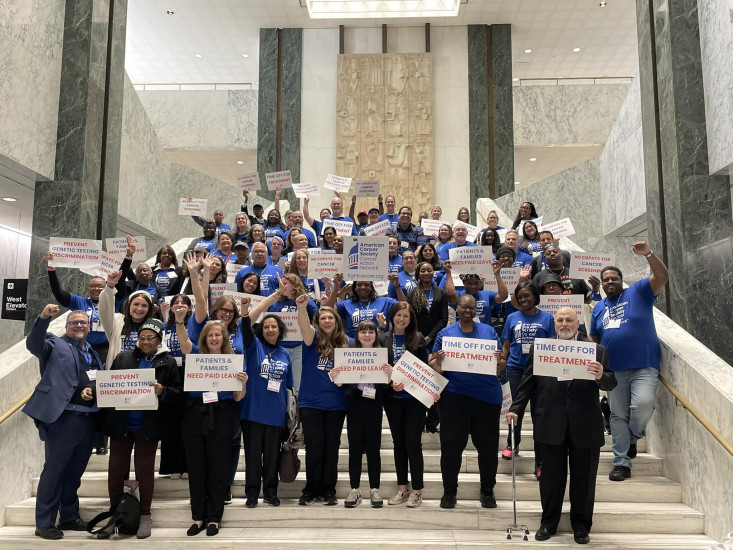 Photograph of Volunteers at New York York Lobby Day