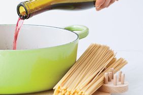 Red-Wine Spaghetti with Walnuts and Parsley