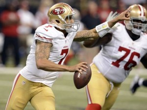 Kaepernick looks to lead the 49ers to the SB