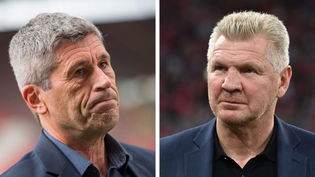 Unterschiedlicher Meinung in Deutschlands Elfmeter-Diskussion: Schiedsrichter-Legende Markus Merk und EM-Experte Stefan Effenberg.