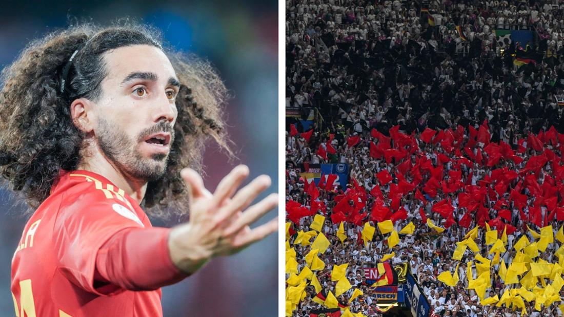 Spaniens Marc Cucurella hat kein Verständnis für die Reaktion deutscher Fans.