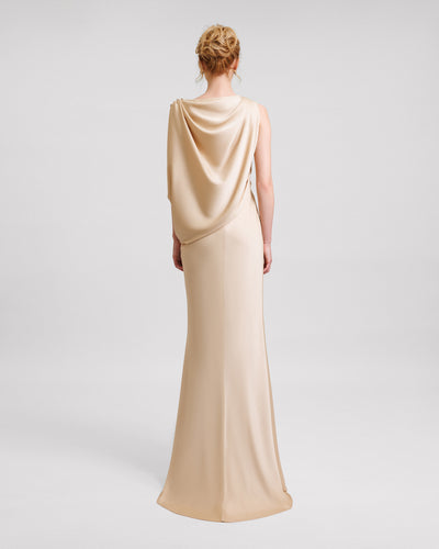 Asymmetrical Draped Dress