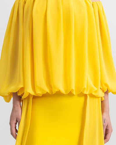 Chiffon Off-Shoulders Dress