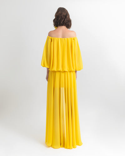 Chiffon Off-Shoulders Dress