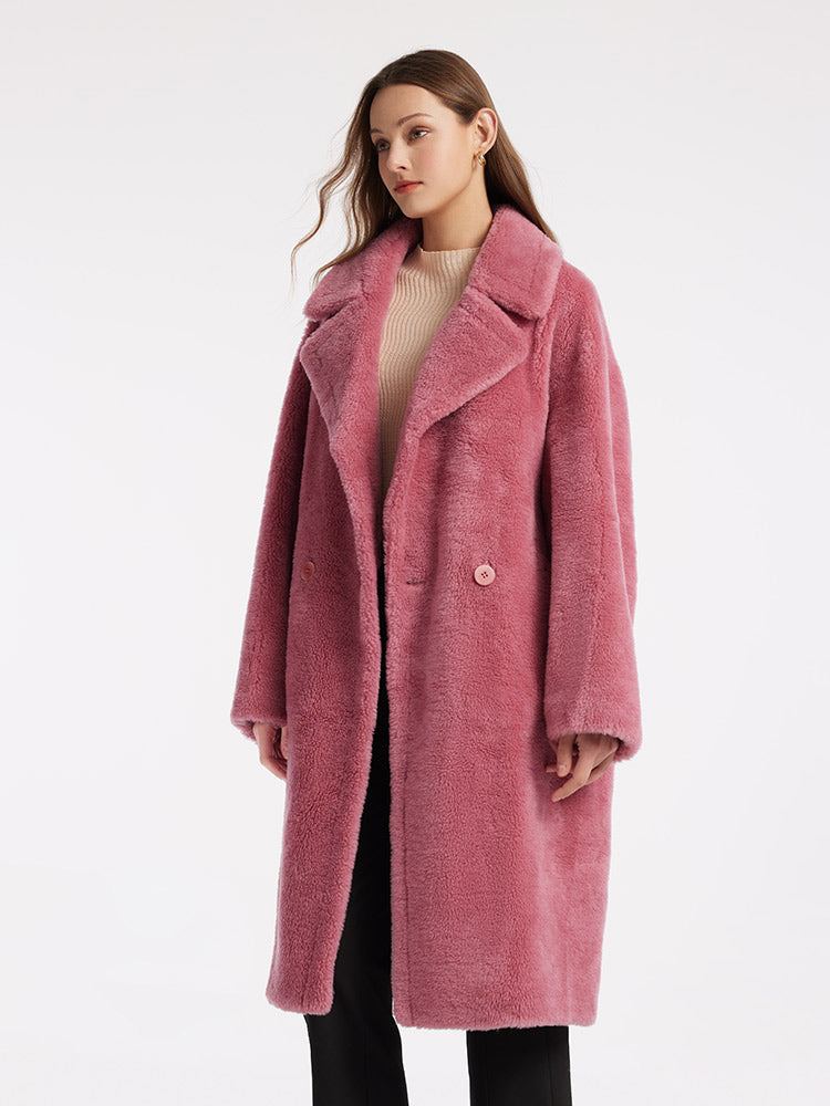 Lamb Wool Oversized Teddy Coat GOELIA