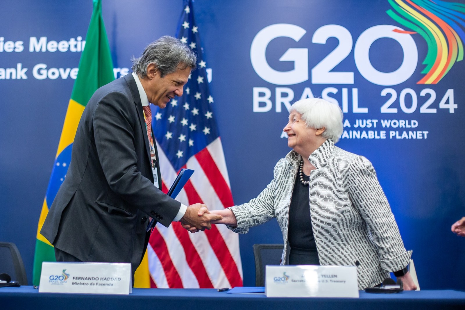 Cooperação histórica entre Brasil e EUA para o clima é anunciada no encontro do G20 no Rio