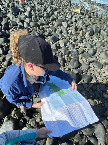 Mapa geológico em elaboração - foto Giselle Vasconcelos/ICMBio