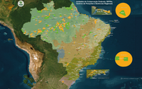 Mapa com todas as unidades de conservação federais disponível em vários formatos