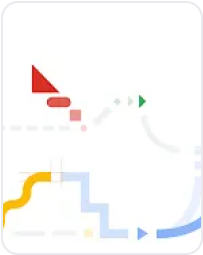 Formen und Linien mit Google-Farben