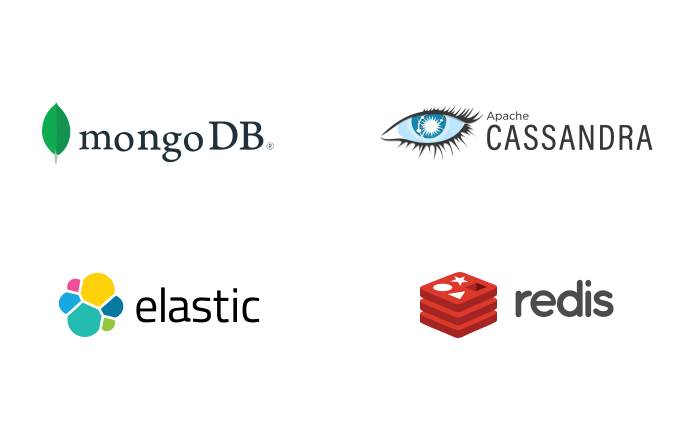  MongoDB, Apache Cassandra, Elastic Cloud, Redis Labs