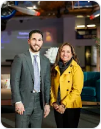 Karen Dahut with Mayor Abdullah Hammoud