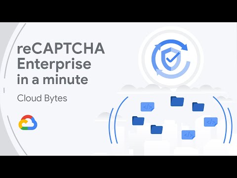 Explicación de reCAPTCHA Enterprise con un escudo y archivos de ordenador